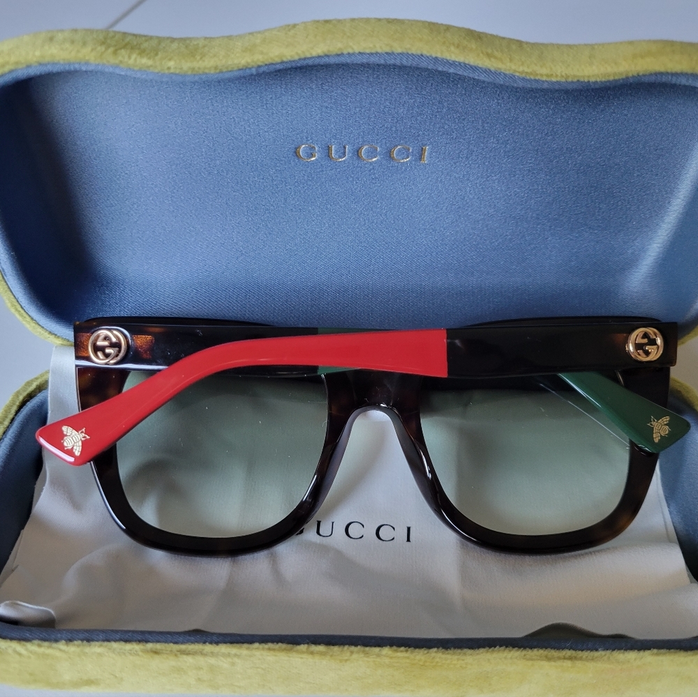 Gucci Color Block Cateye Sunglasses